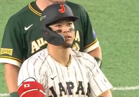 佐藤輝明、代打起用に応える左2塁打で日本追加点！！！