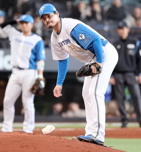 【日本ハム】有原航平、古巣復帰後初エスコン、３回途中５９球、４安打２失点、５四球で最速は１４５キロ
