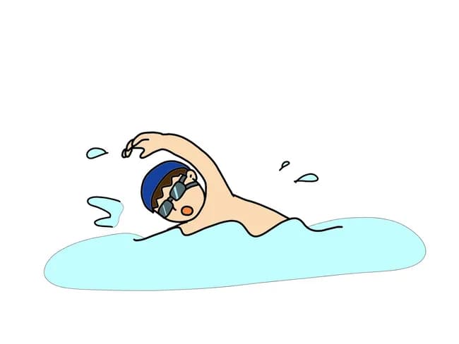 1キロ泳いだんやけど消費カロリー低すぎて草