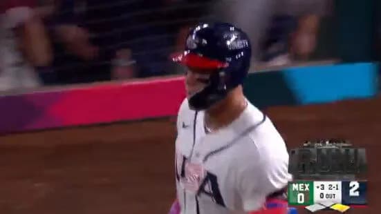 負ければグループリーグ敗退の危機のアメリカ、ジャッジが先制２ランｗｗｗｗｗｗｗｗｗｗ