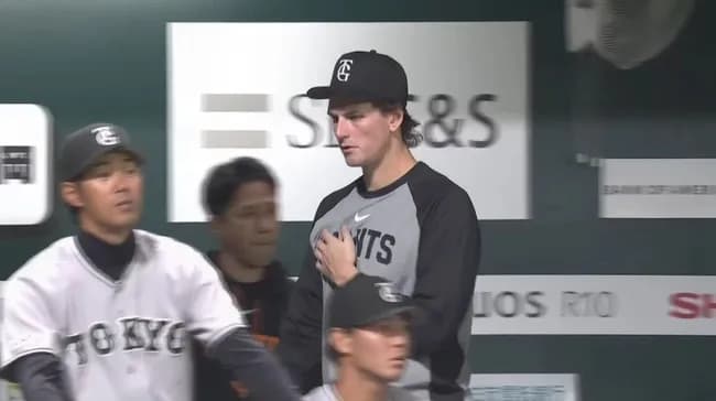 【巨人】新外国人・ウィットリーが初回に5失点の大炎上でKO...3四死球と制球定まらず、元巨人・秋広に痛恨の満塁本塁打浴びる