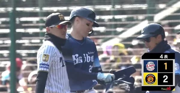 西武ネビン、待望のOP戦初ヒットがタイムリー！