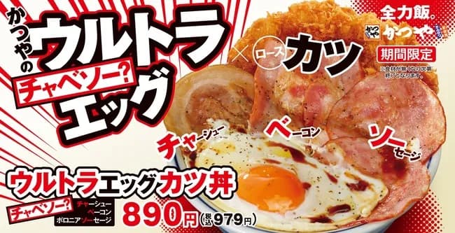 【悲報】かつやさん、凄い頭の悪そうなカツ丼を発売してしまう