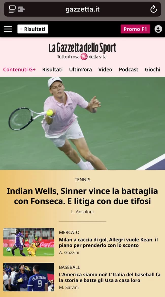 イタリア紙Gazzetta「イタリアの野球が歴史を作り、アメリカを本拠地で破る」