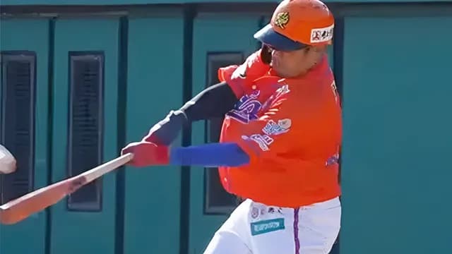 オイシックス松山竜平(40)、1号ホームラン！巨人赤星から会心の一発！！