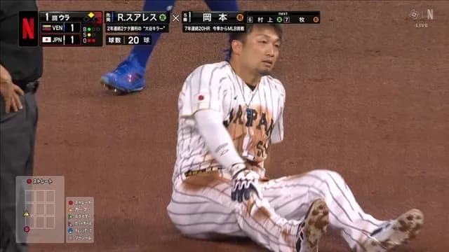 【WBC】 鈴木誠也、盗塁死で負傷交代