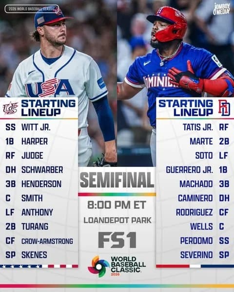 アメリカとドミニカのスタメン、ガチでエグすぎて笑えてくるWWWWW