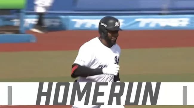 【ロッテ対阪神オープン戦】ロッテ・ポランコ、二試合連発となるオープン戦第2号先制ソロホームラン！！！！！！！！！！！！