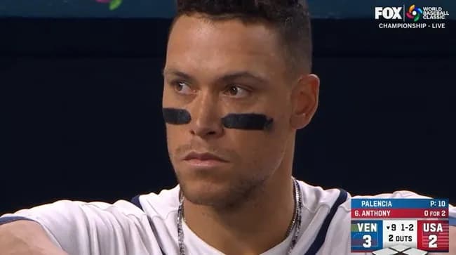 【画像】WBC決勝試合終了した時のアーロンジャッジさんイケメンすぎるwwwwwwwwwwww