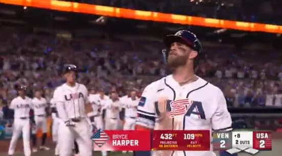 アメリカの英雄・ハーパー、８回裏に同点２ランｗｗｗｗｗｗｗｗｗｗｗｗｗｗｗｗ