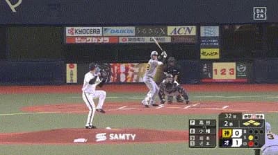 【オリックス対阪神オープン戦】阪神が2回表に逆転！小幡が同点タイムリー！続く坂本が勝ち越し2点タイムリー
