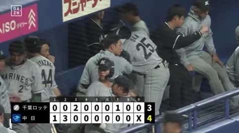 3月20日　中日４－３ロッテ　先発毛利が5回途中4失点、打線は西川の2ランなどで追い上げるも序盤の失点がひびき敗戦