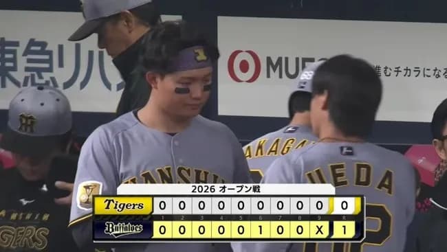 【オリックス対阪神オープン戦】阪神、最終OP戦はオリックスに完封負け...打線5安打 好機に1本が出ず中野と森下がマルチ 早川が西川にⅤ打許す 伊原5回無失点