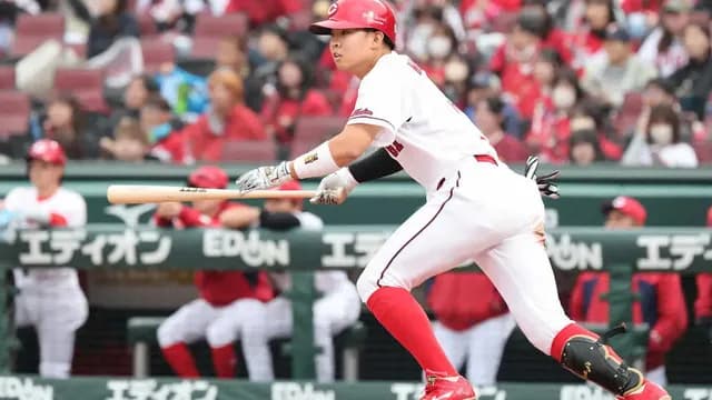 カープドラ1平川蓮が最多安打！OP戦で球団新人初の快挙！！