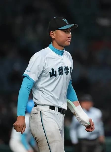 山梨学院・菰田陽生、左手首骨折　2回戦以降の出場は絶望的