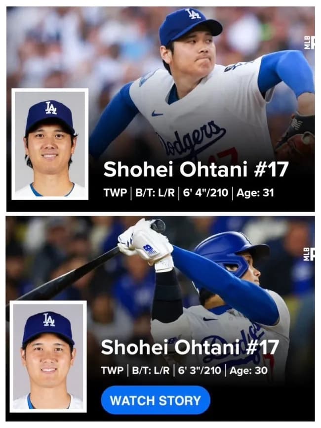 【悲報】大谷、身長で嘘をついていた