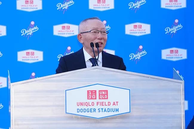 【MLB】ドジャース　場内名称が変更「ユニクロフィールド・アット・ドジャースタジアム」に⋯柳井会長ら会見