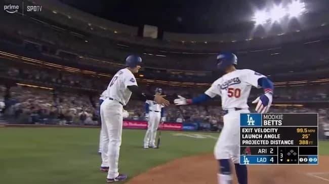 ドジャース・ベッツ、今季第1号逆転3ランホームラン！！！！！！！！！！！！！！！！！！！！