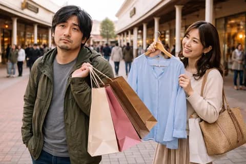 嫁「ねぇ、今日はアウトレット行こ」 ワイ「あっ！(絶望)」