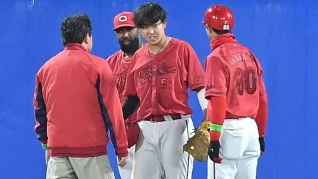 カープ公示・平川蓮『右肩肩鎖関節損傷』で登録抹消。