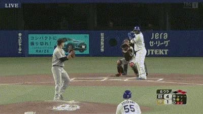 【中日対巨人2回戦】中日、6回裏にサノーのタイムリーツーベースで再び2点差に迫る！！！！！！