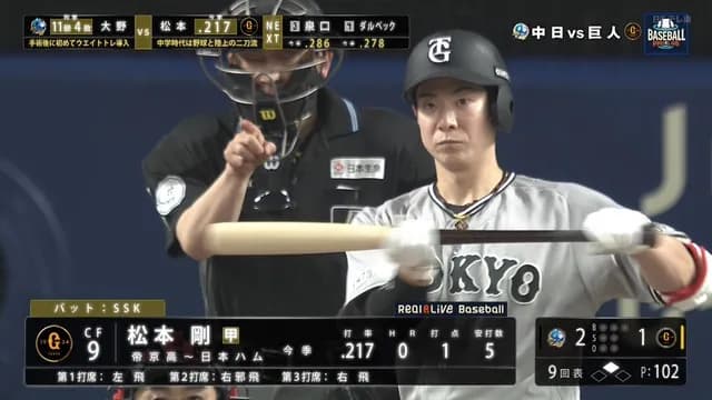 阿部慎之助・松本剛　1点ビハインドの9回表ノーアウト2塁での送りバントに賛否