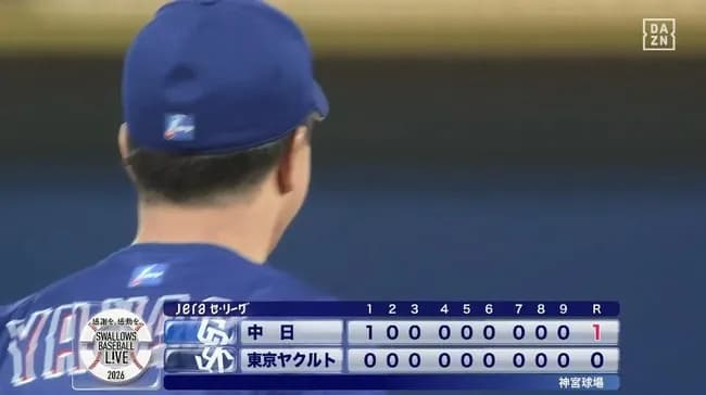 【ヤクルト対中日1回戦】中日柳裕也が22年以来の完封勝利で今季１勝　ヤクルトの開幕５連勝止め今季初連勝