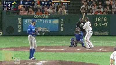 【巨人対DeNA2回戦】巨人、6回裏2アウト二三塁から岸田のタイムリーでリードを4点に広げる！！！！！！！！！！！！！