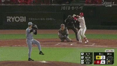 【広島対阪神2回戦】広島・佐々木泰、プロ初ホームラン！！！！！！！！！！！！！！！！！！！！！！！