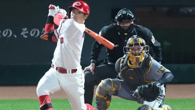 カープドラ3勝田成プロ初の猛打賞！「楽しもうと思った」本職セカンドで躍動