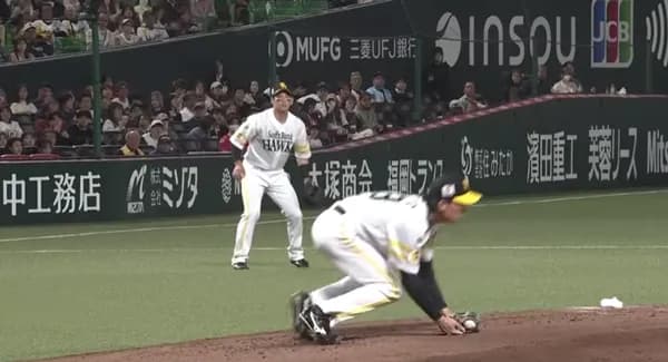 大津亮介7回1安打無失点で今季初勝利　好フィールディングで自ら捌く！！