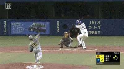 【中日対阪神1回戦】中日、8回裏1アウト二三塁から花田の犠牲フライでリードを2点に広げる！！！！！！！！！！！