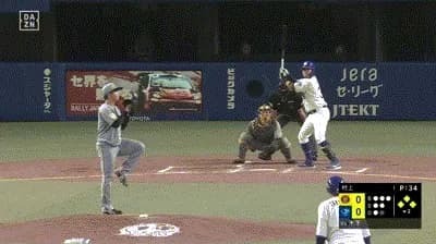 【中日対阪神1回戦】中日、2回裏1アウト満塁から木下の併殺崩れの間に三塁ランナーが生還し1点先制！！！！！