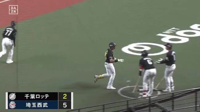 【西武対ロッテ5回戦】ロッテ・山本大斗、西武・糸川から今季第1号ソロホームラン！！！！！！！！！！！！