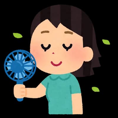 ニュース「リチウムイオン電池で焼却炉が！」まんさん「わぁ大変だぁ！」ポータブル扇風機ぶーん