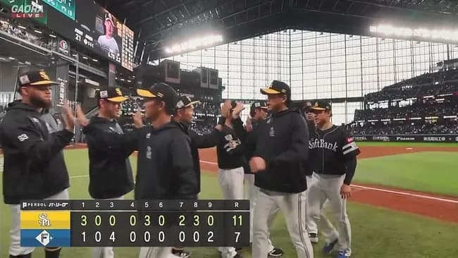 【日本ハム対ソフトバンク5回戦】ソフトバンク3連勝で今季最多貯金「6」　上茶谷が好救援で2年ぶり白星　対日本ハム5連勝！