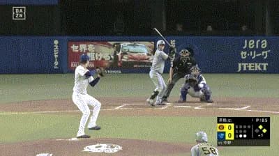 【中日対阪神3回戦】阪神、5回表1アウト一二塁から中野のタイムリーツーベースで先制！！！！！！
