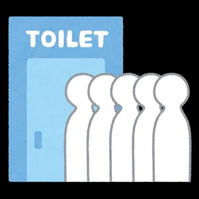 コンビニのトイレでワイの次にお姉さんが並んでたから