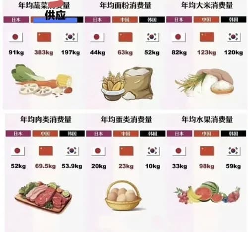 【悲報】先進国の食事量、ある国だけガチでしょぼすぎるｗｗｗｗｗｗｗｗｗｗ