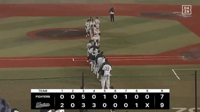 【ロッテ対日本ハム5回戦】ロッテが雨中の乱戦を制し3連敗で止める！西川が同点1号3ランを含む4安打5打点 藤原はV打＆3安打 佐藤も猛打賞 横山が降雨中断後の危機を凌ぐ
