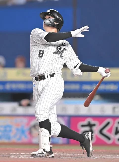 ロッテ中村奨吾(二軍) 打率.149(47-7) 0本 3打点 OPS.422