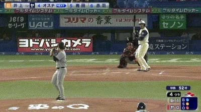 【ヤクルト対巨人6回戦】ヤクルト・オスナ、巨人・井上から第2号逆転3ランホームラン！！！！！！！！！！！！！！！！！！