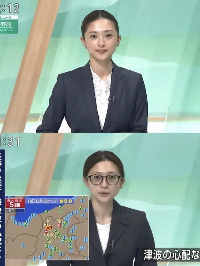 【悲報】NHKアナ、緊急地震速報でメイクの暇もなくニュースを読まされてしまう