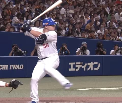 細川成也(中日).276 2本 8打点 OPS.786 WAR-0.3