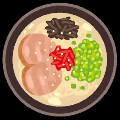 学食の豚骨らーめんさぁ…
