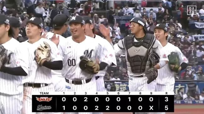 【ロッテ対楽天5回戦】ロッテが今季初３連勝で５位浮上　井上広大５８５日ぶり安打＆本塁打が決勝弾　八木は１球でリーグトップタイの４勝目　今季初３連勝で最下位脱出