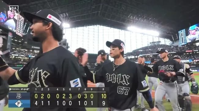 【日本ハム対オリックス8回戦】オリックスが乱打戦制す　最大５点差を逆転　本塁打攻勢で一時同点、八回は中川が走者一掃の逆転３点三塁打