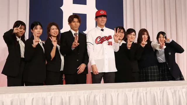 カープドラ5赤木晴哉、母の日にプロ初先発！8人兄弟育てた母は始球式で“親子リレー”