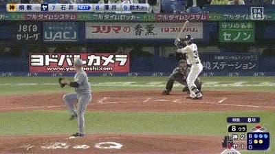 【ヤクルト対阪神8回戦】ヤクルトが8回裏に逆転！石井巧が同点タイムリー！さらに1アウト満塁から古賀優大の押し出し死球で勝ち越し！！！！！！！！