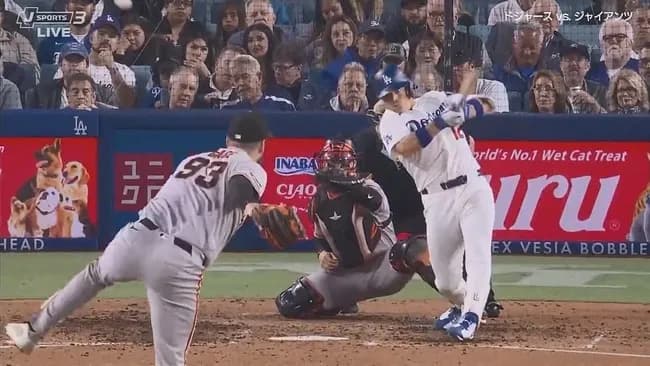ドジャース、6回裏2アウト二三塁から代打・コールの2点タイムリーで勝ち越し！！！！！！！！！！！！！！
